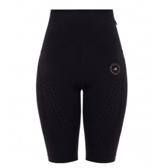 ADIDAS by Stella McCartney BLACK Short leggings with logo - Picture 1 of 8